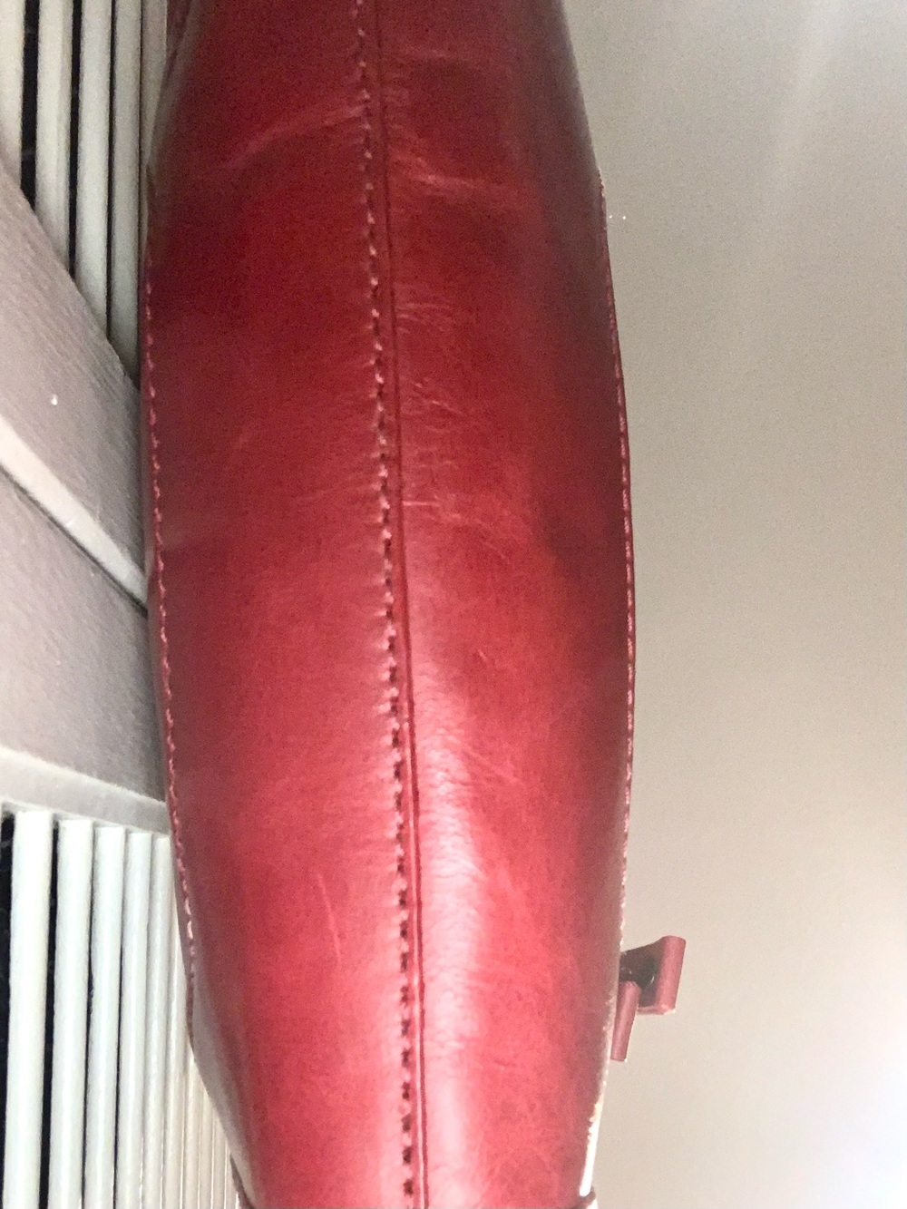 Frye Melissa Genuine Leather crossbody Purse Red - Picture 8 of 11